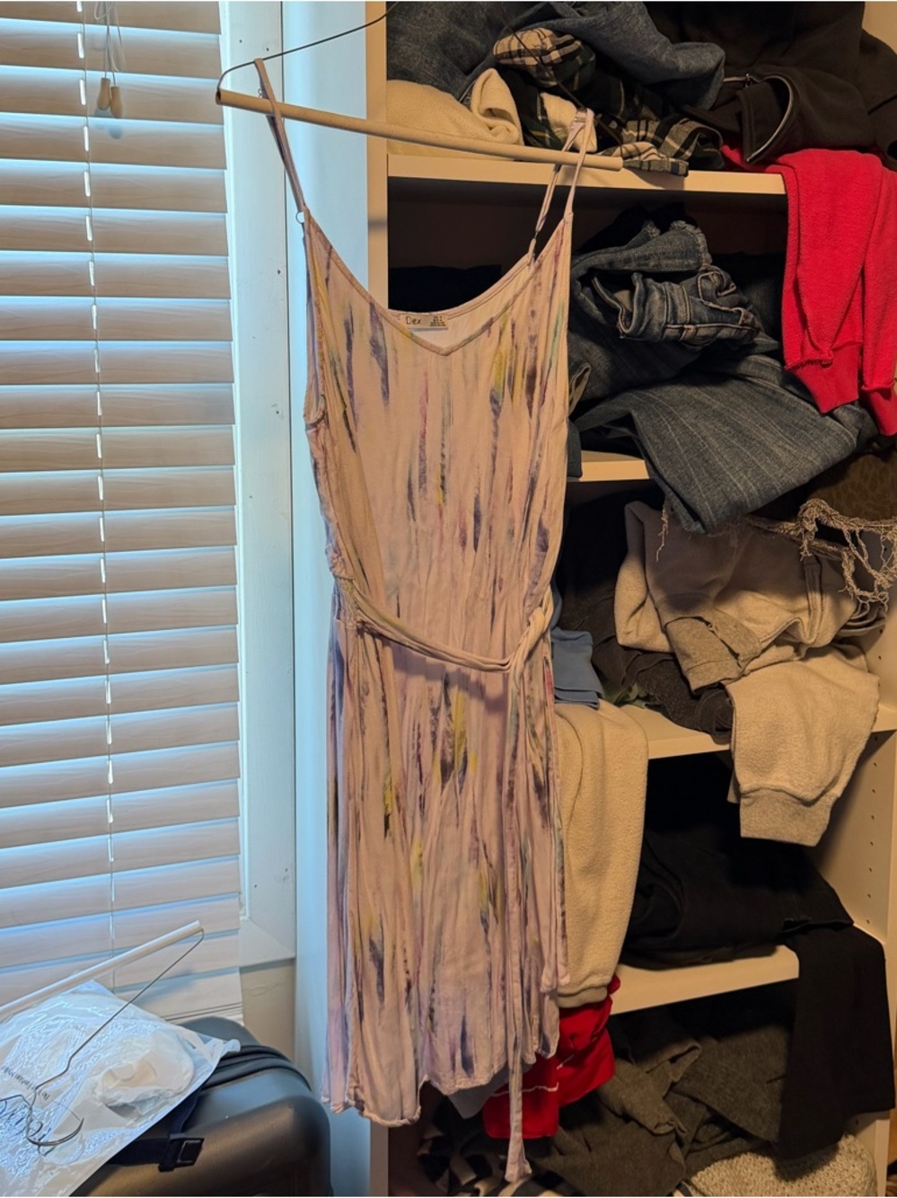 Dex Multicolor Sleeveless Tie-Strap Dress - Pastel Hues